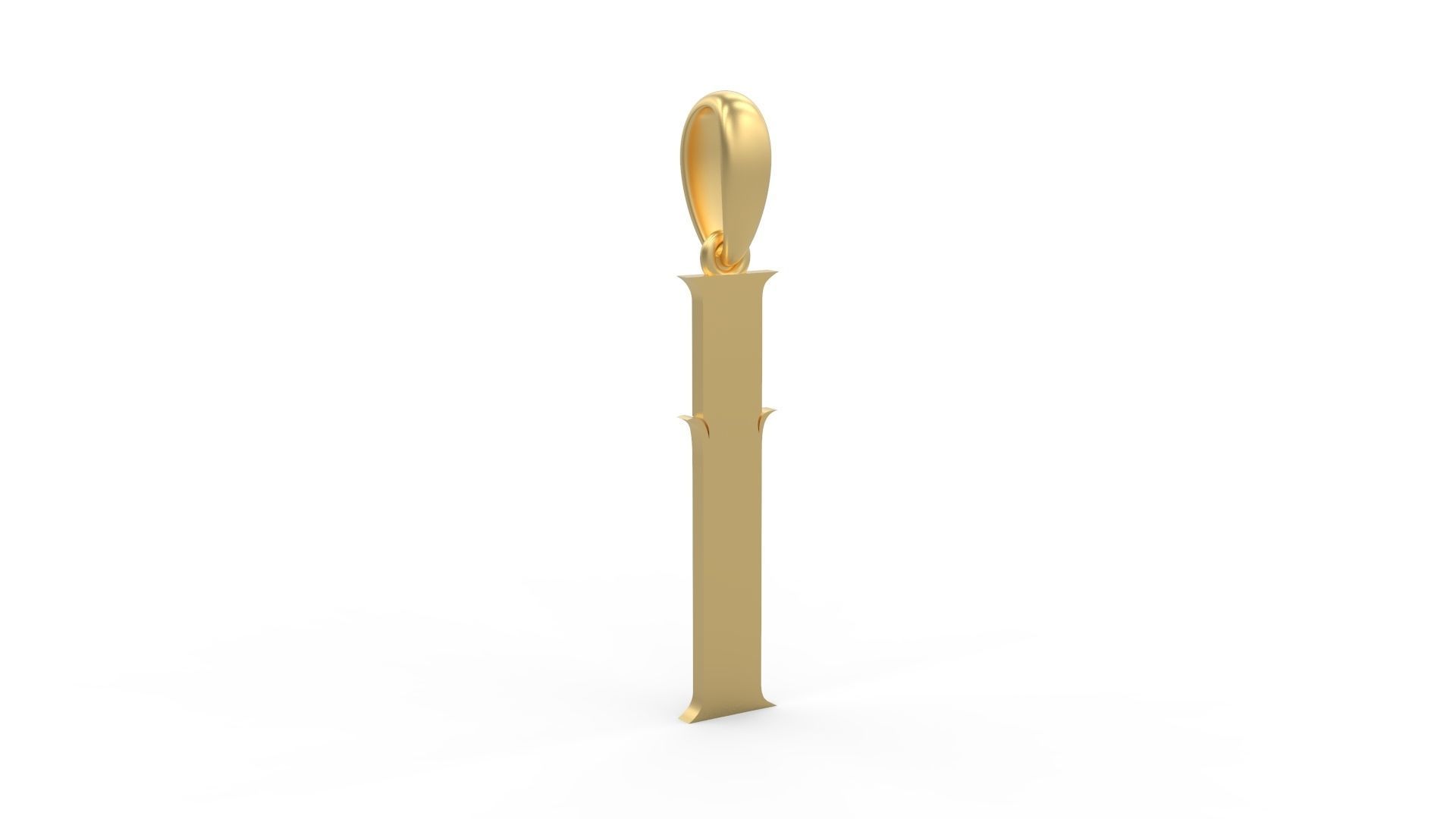 Initial Letters Pendant SkinerScort I 3D print model_3