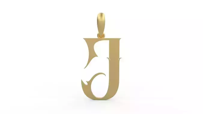 Initial Letters Pendant SkinerScort J