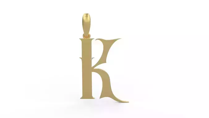 Initial Letters Pendant SkinerScort K