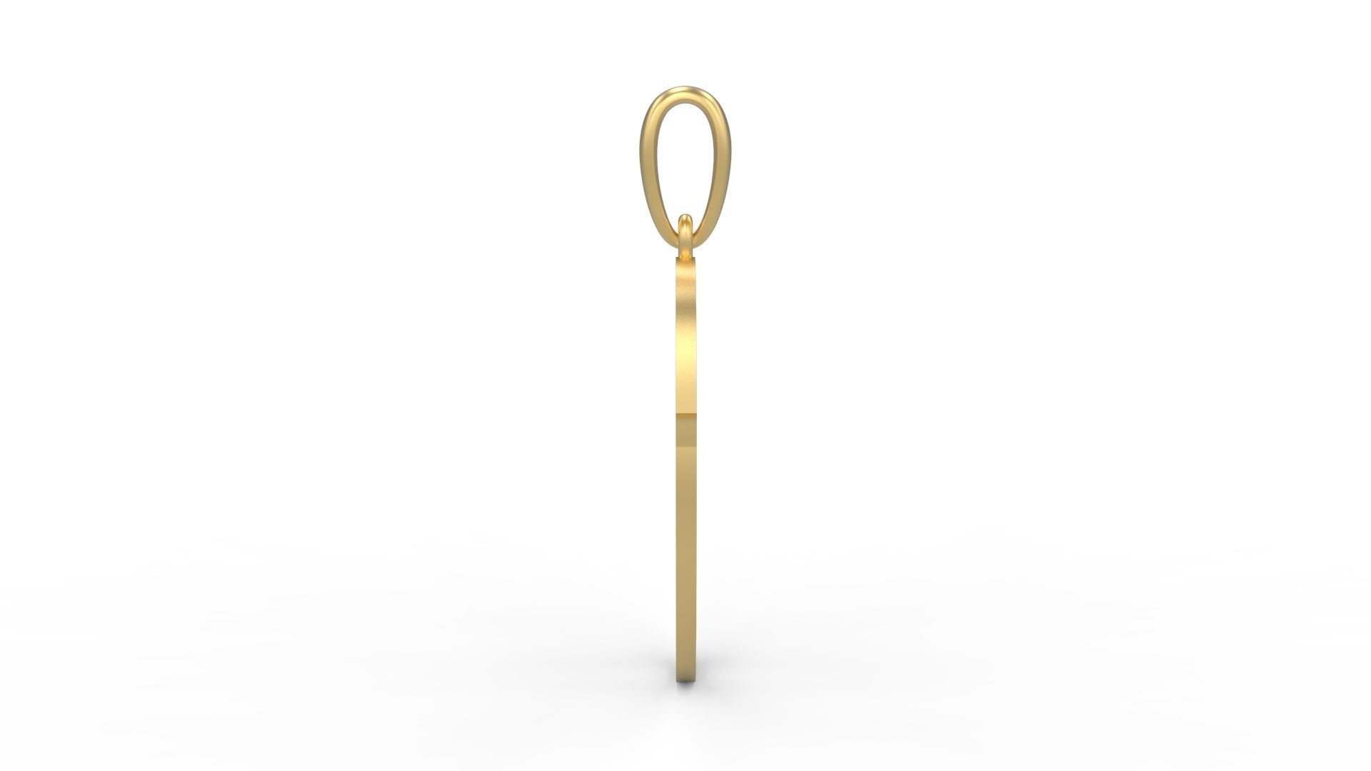 Initial Letters Pendant SkinerScort O 3D print model_2