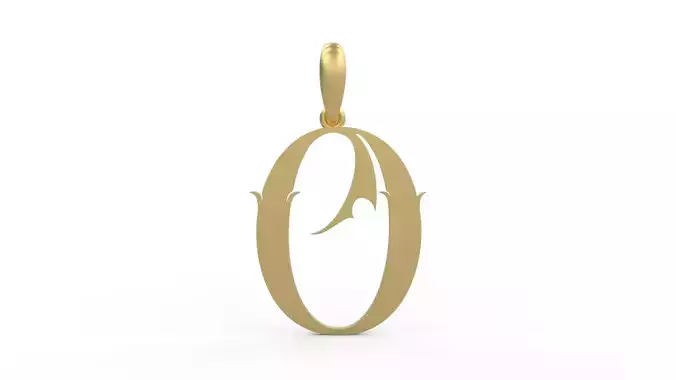 Initial Letters Pendant SkinerScort O