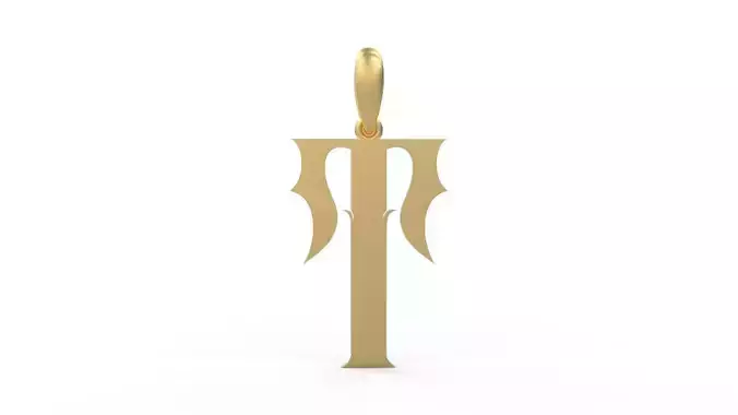 Initial Letters Pendant SkinerScort T 3D print model