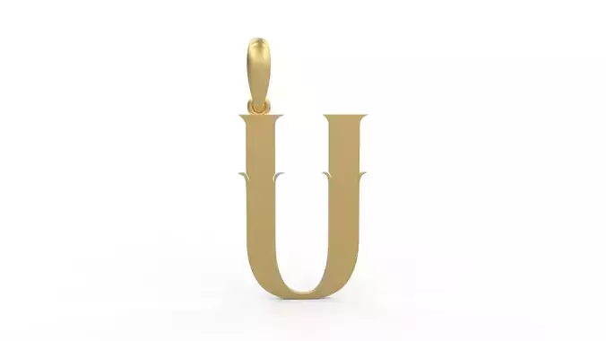 Initial Letters Pendant SkinerScort U