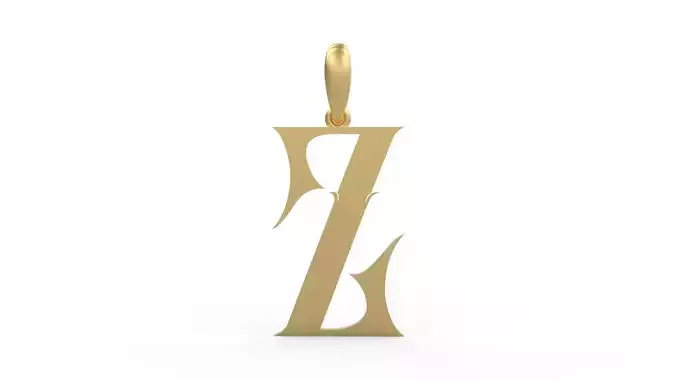 Initial Letters Pendant SkinerScort Z