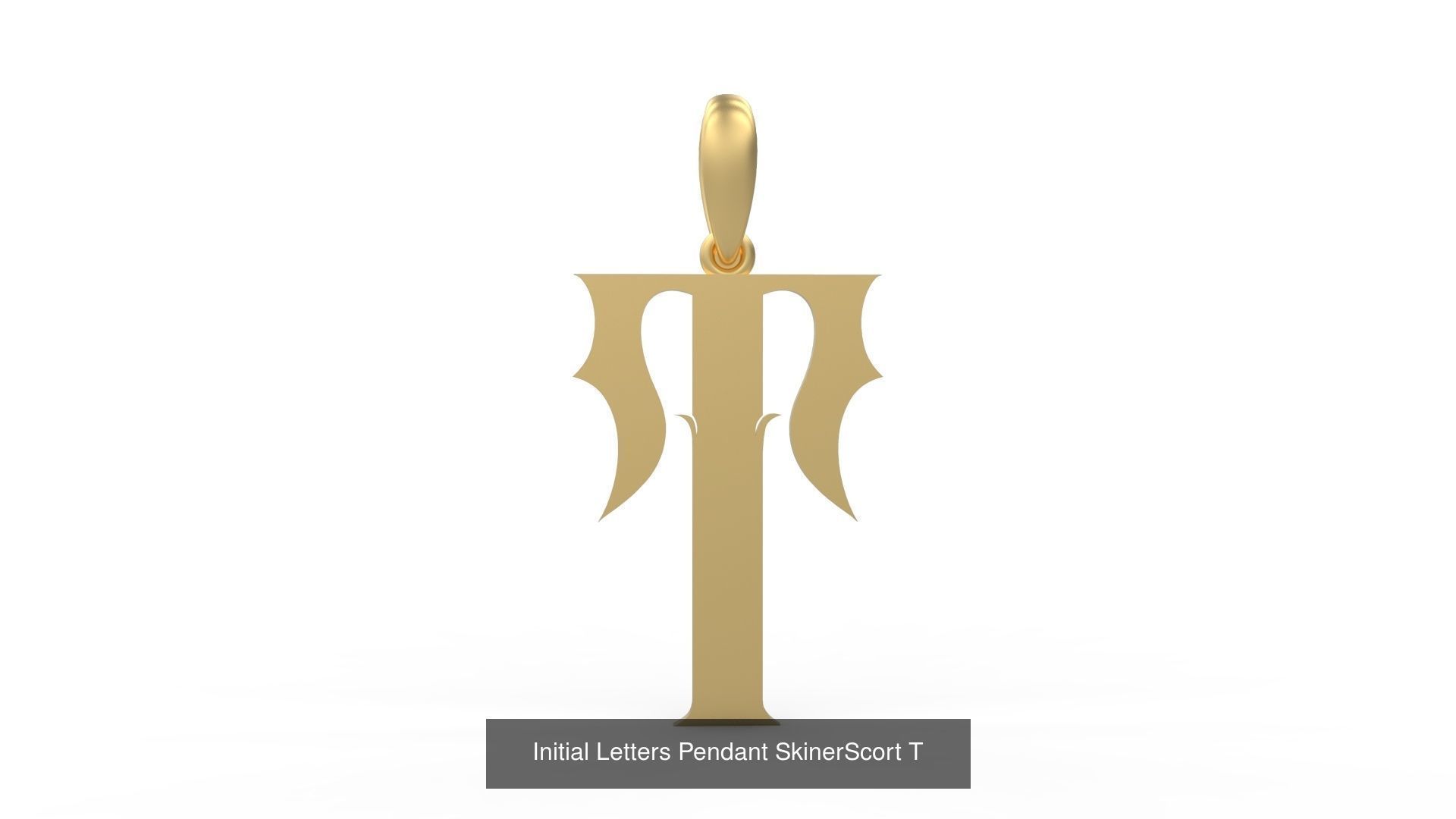 Initial Letters Pendant Alphabets SkinerScort 3D Model Collection_22