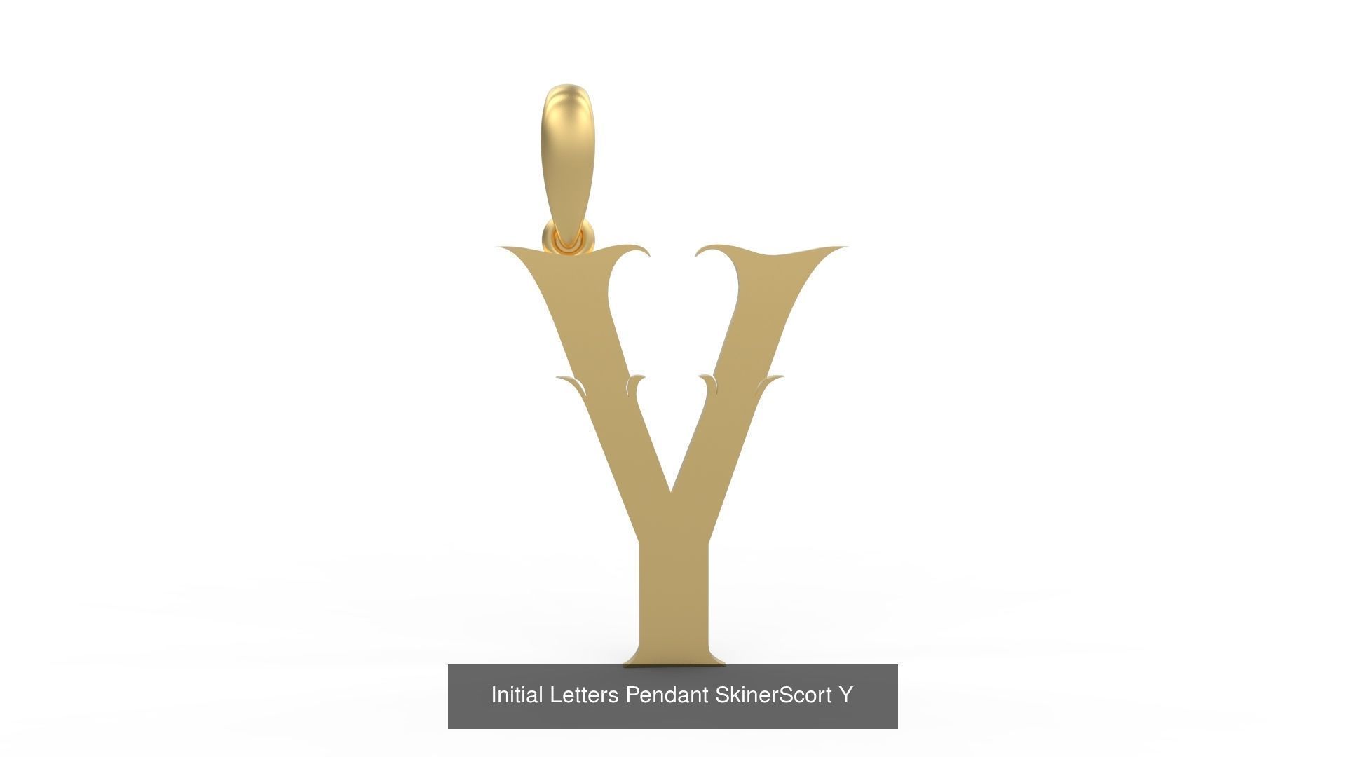 Initial Letters Pendant Alphabets SkinerScort 3D Model Collection_27