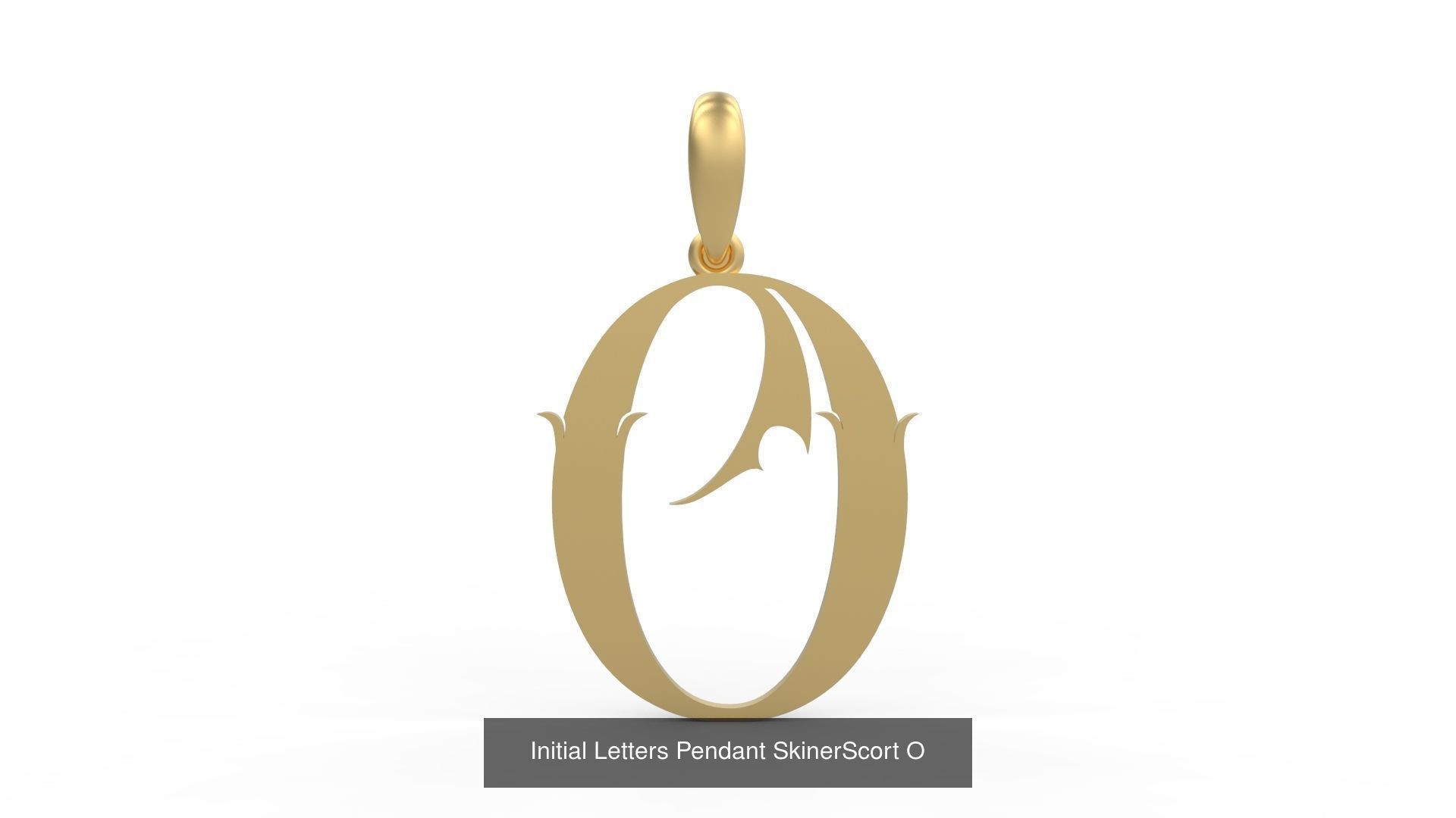 Initial Letters Pendant Alphabets SkinerScort 3D Model Collection_17