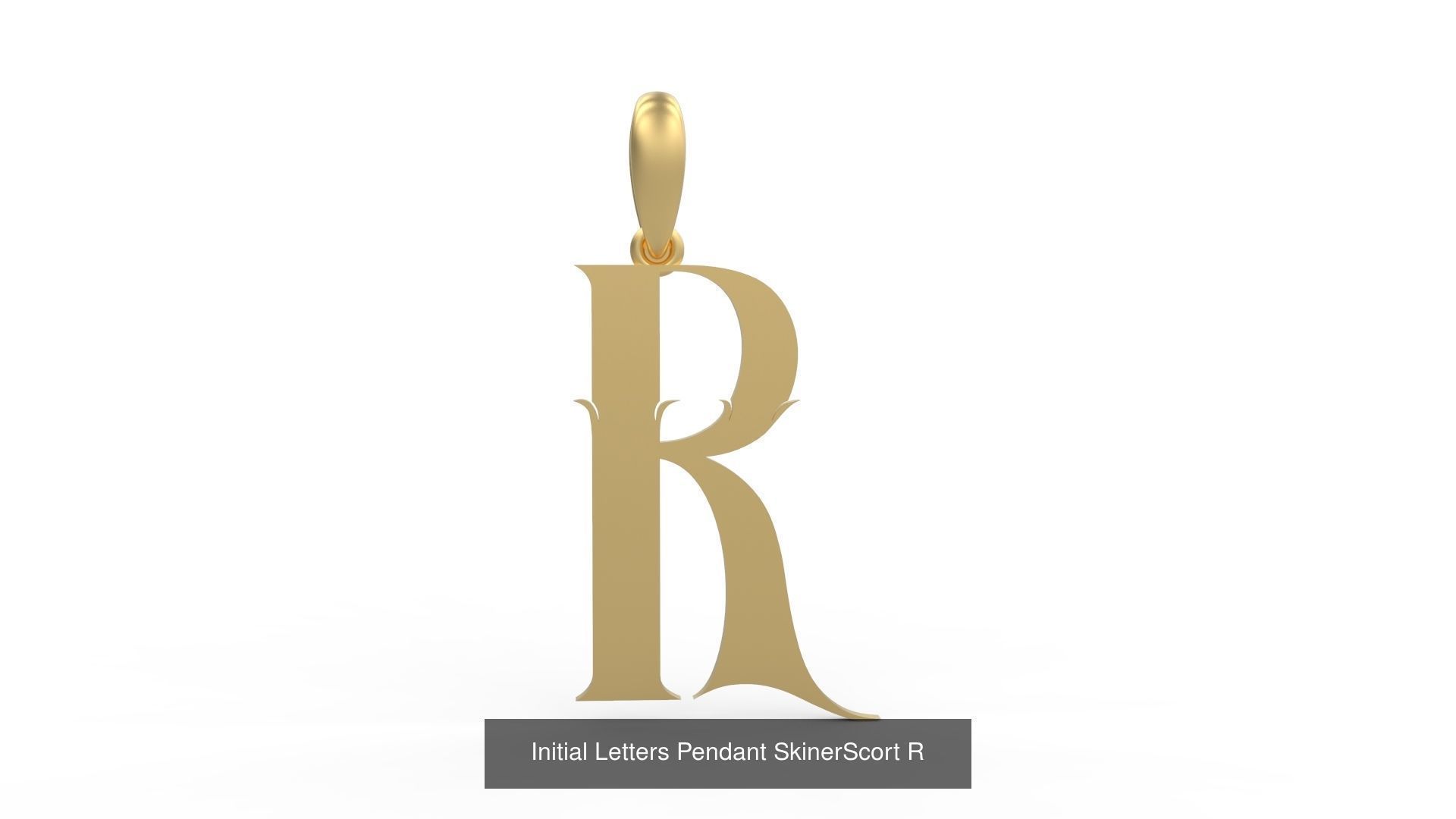 Initial Letters Pendant Alphabets SkinerScort 3D Model Collection_20