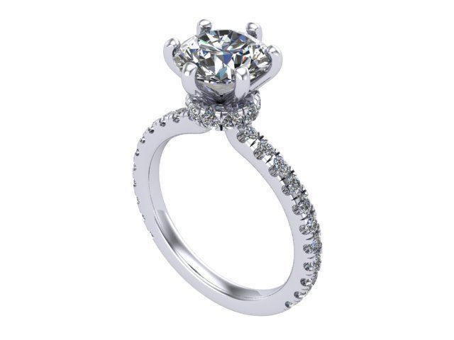 Diamond Wedding Set 3D print model_1