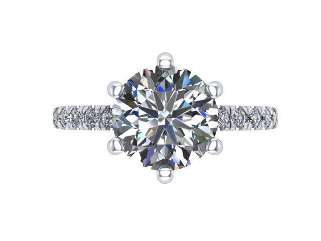 Diamond Wedding Set 3D print model_5