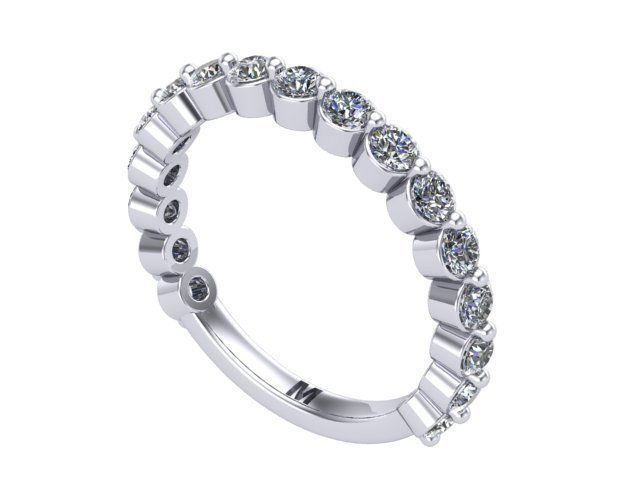 Diamond Wedding Set 3D print model_2