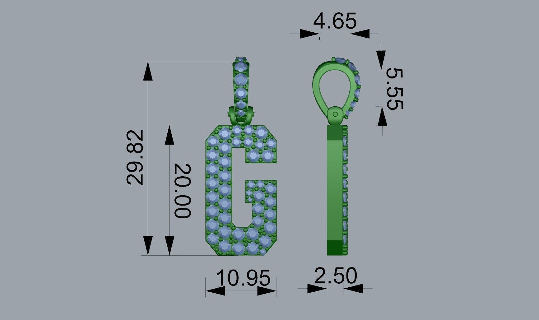 Gold N878 G 3D print model_4