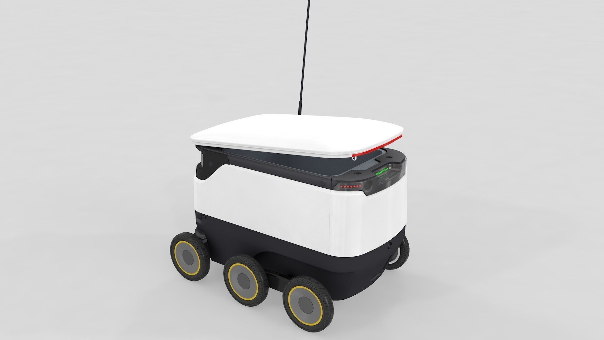 Delivery Robot Starship 3D model_7
