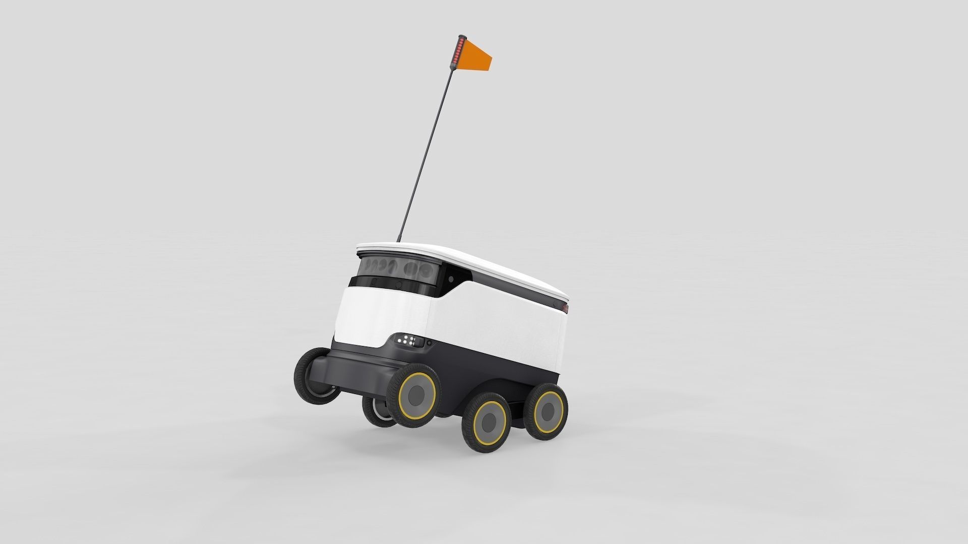 Delivery Robot Starship 3D model_24