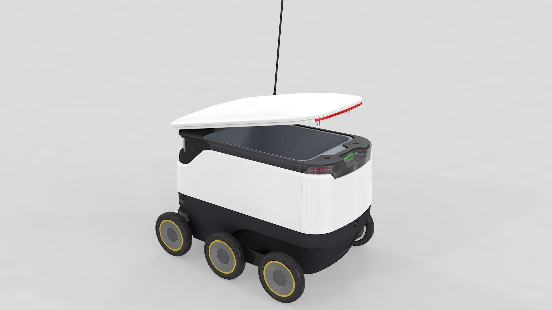 Delivery Robot Starship 3D model_8