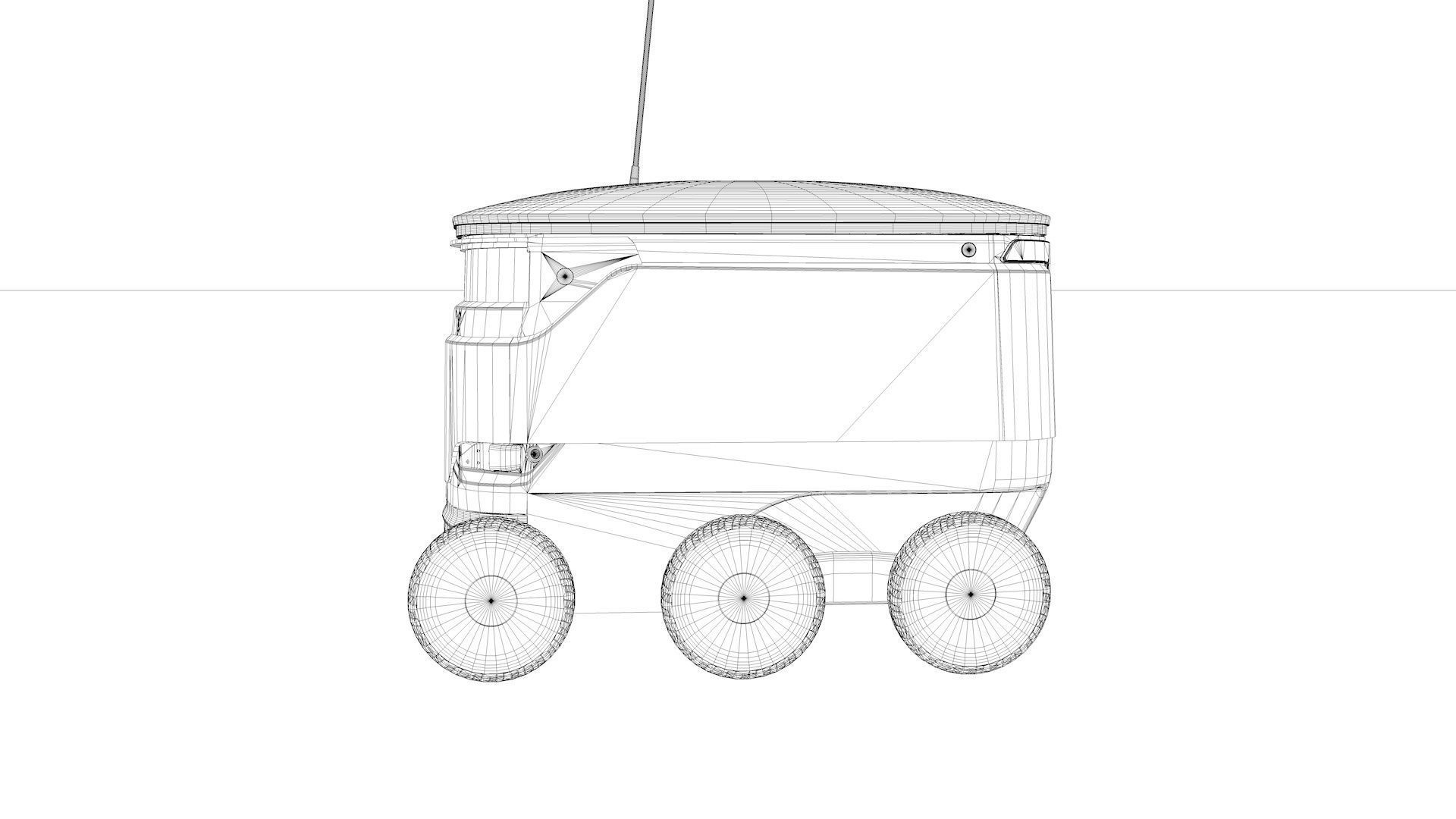 Delivery Robot Starship 3D model_40