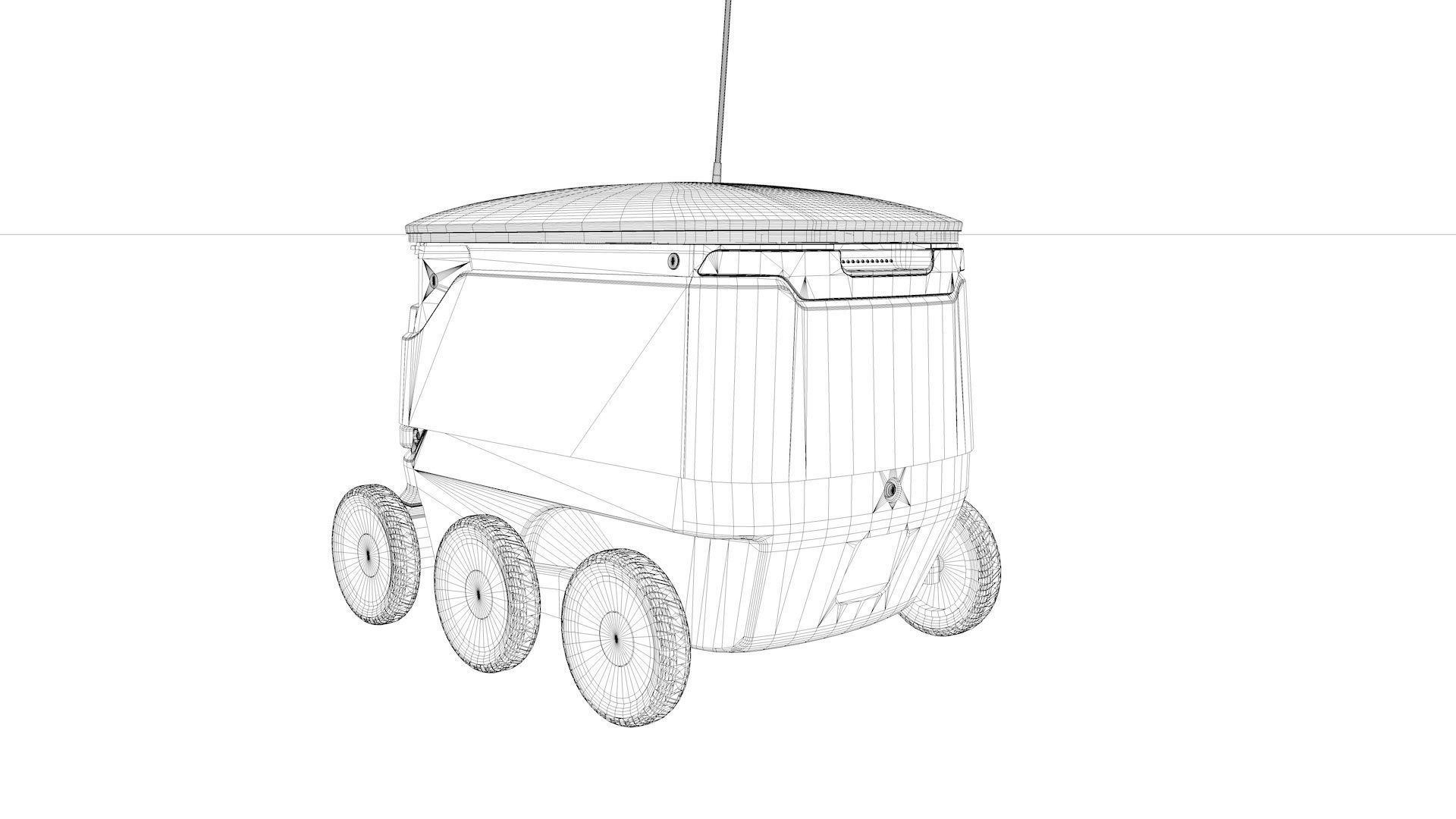 Delivery Robot Starship 3D model_41