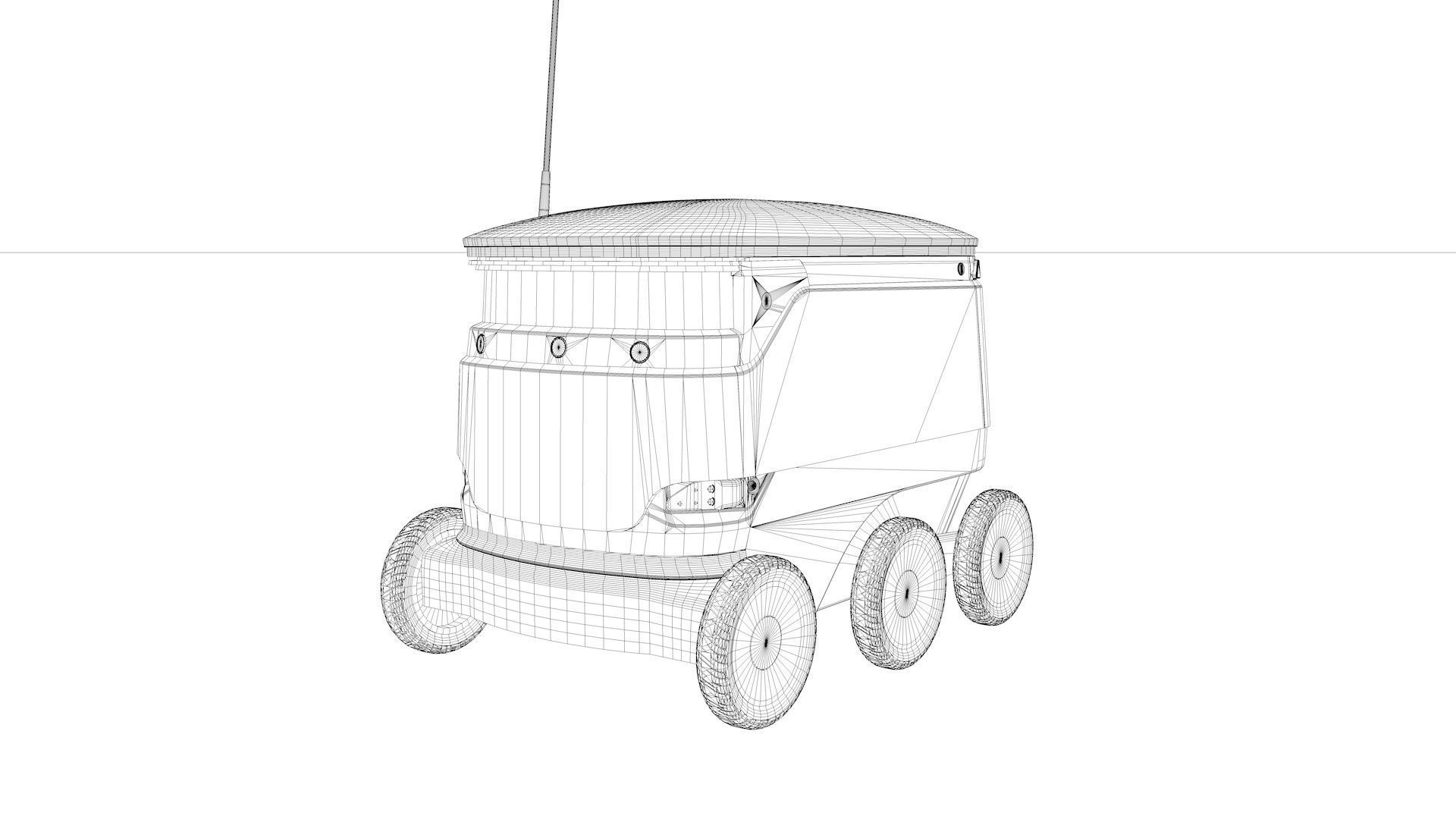 Delivery Robot Starship 3D model_39