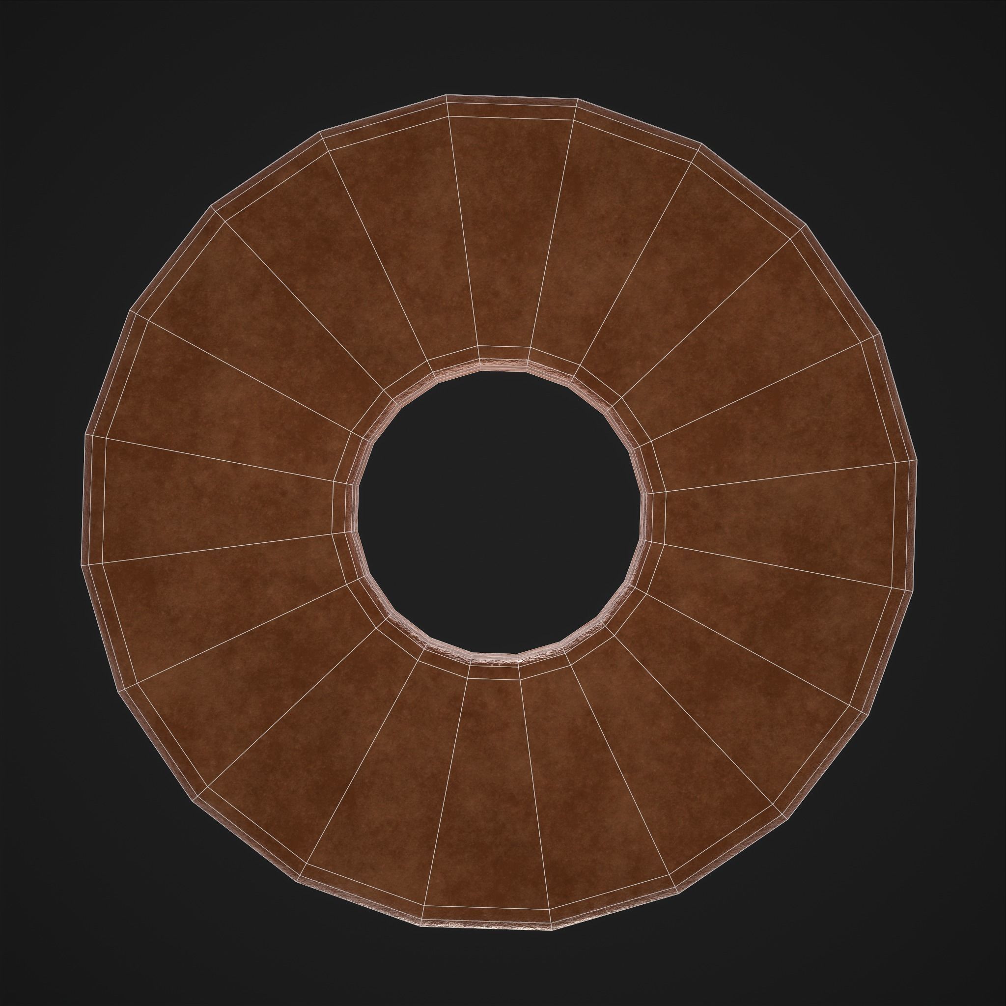 Christmas Wreath Cookies Free low-poly 3D model_7