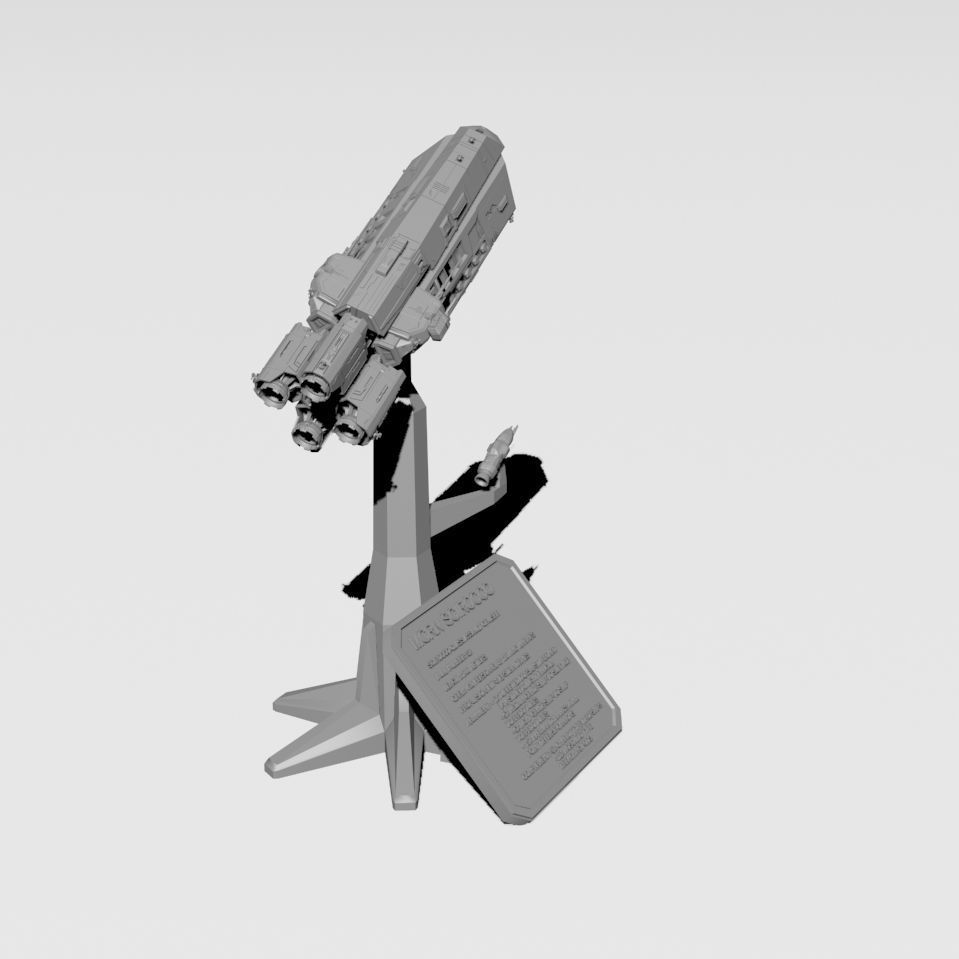 Expanse MCRN Scirocco Assault Cruiser 3D print model_1