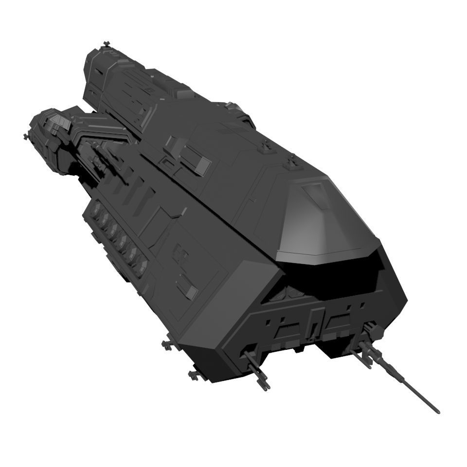Expanse MCRN Scirocco Assault Cruiser 3D print model_10