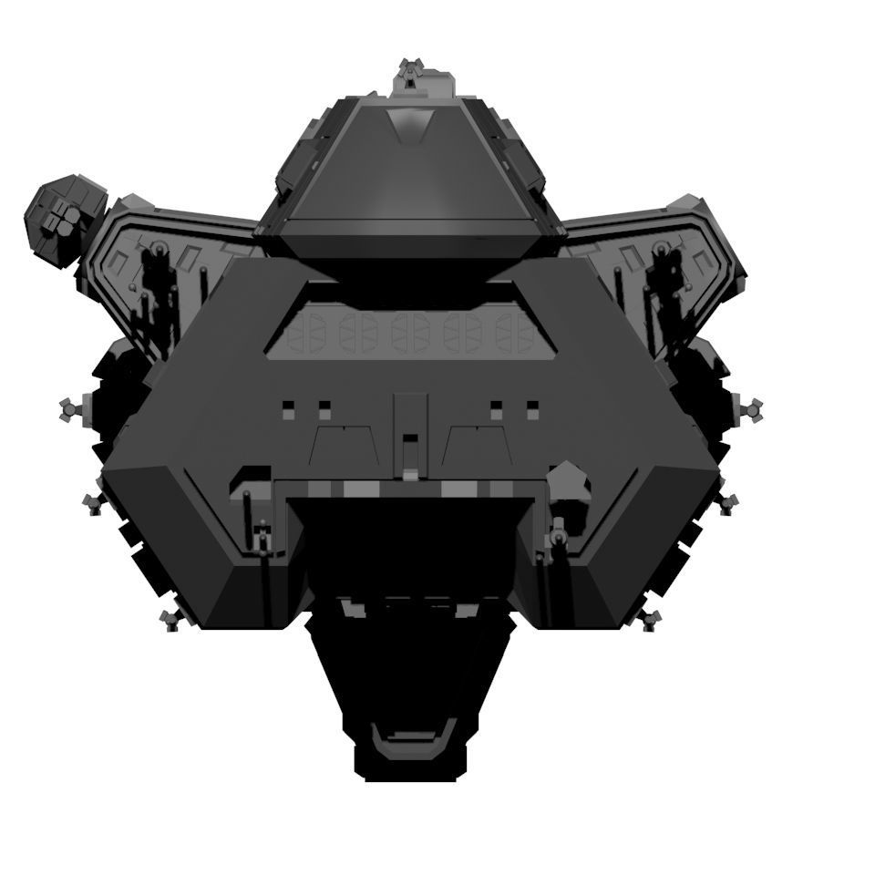 Expanse MCRN Scirocco Assault Cruiser 3D print model_4