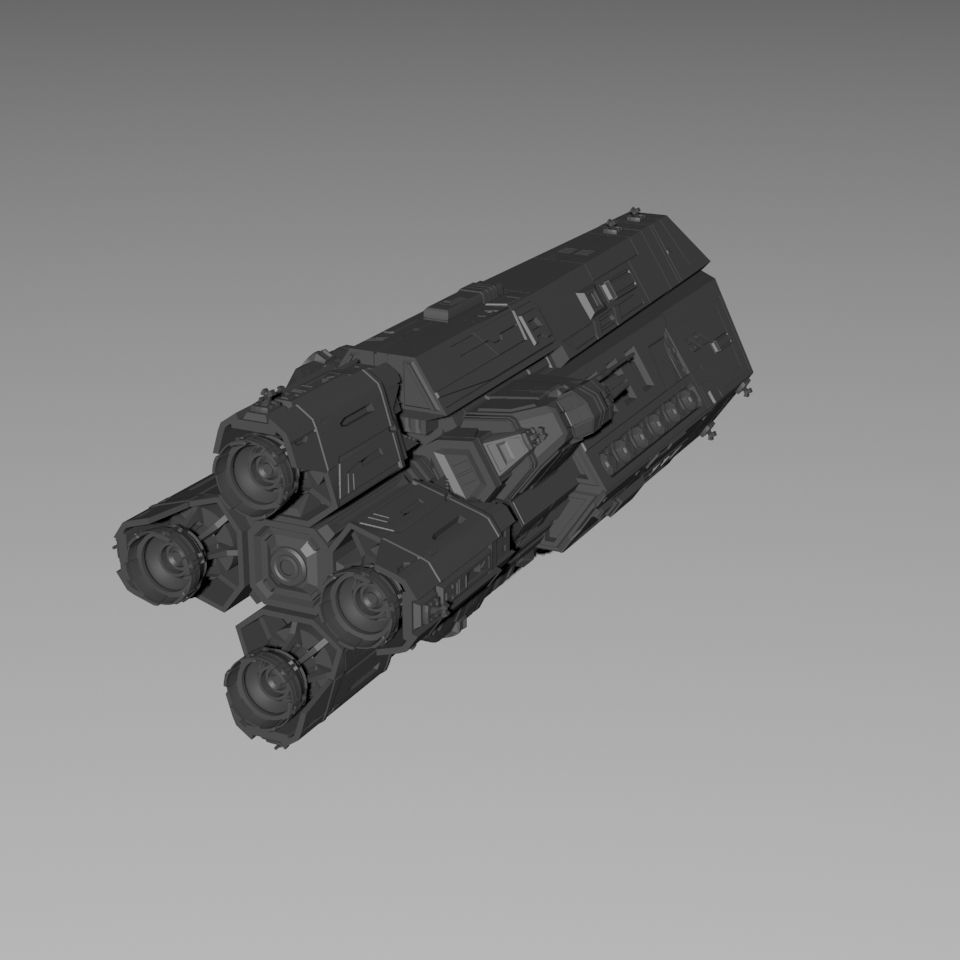 Expanse MCRN Scirocco Assault Cruiser 3D print model_7