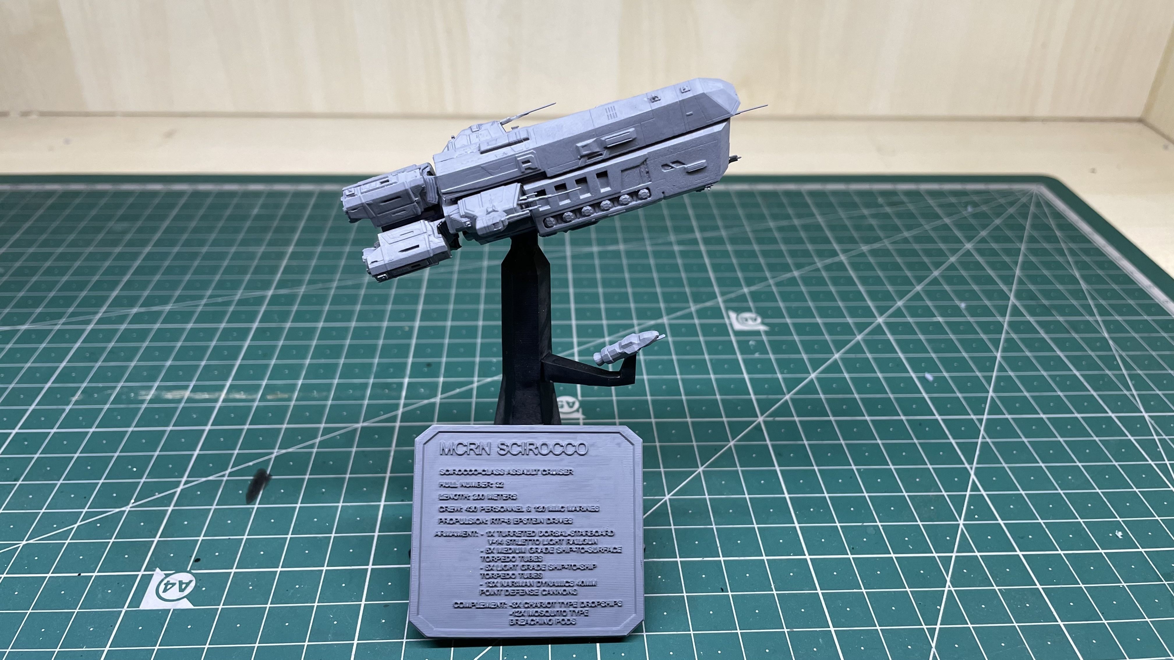 Expanse MCRN Scirocco Assault Cruiser 3D print model_15