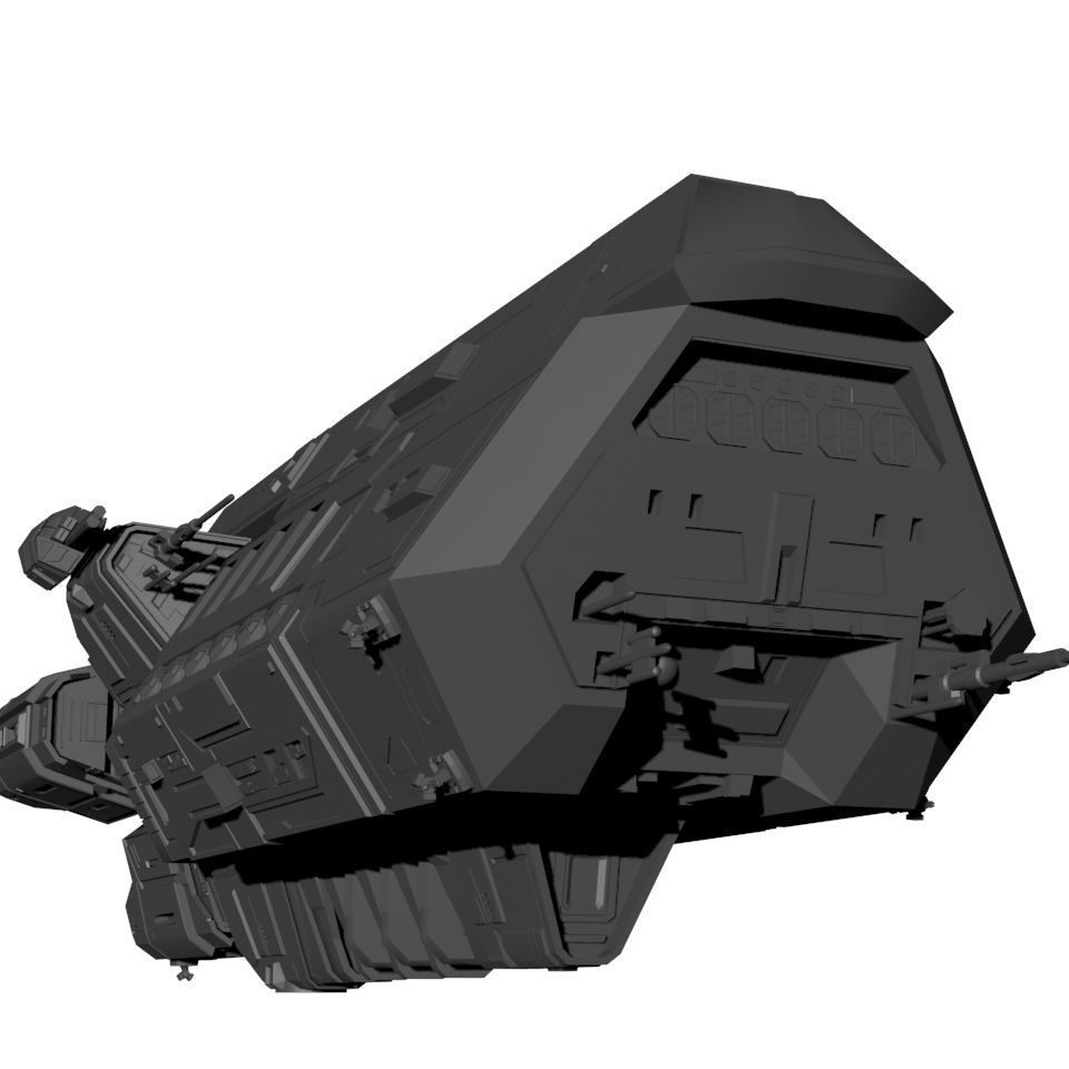 Expanse MCRN Scirocco Assault Cruiser 3D print model_9