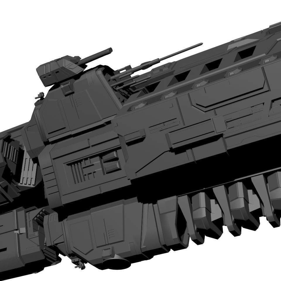 Expanse MCRN Scirocco Assault Cruiser 3D print model_8