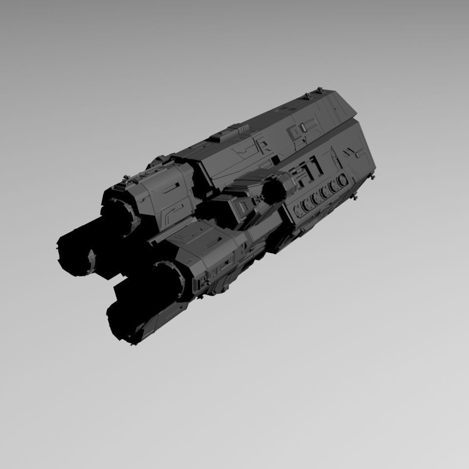 Expanse MCRN Scirocco Assault Cruiser 3D print model_6