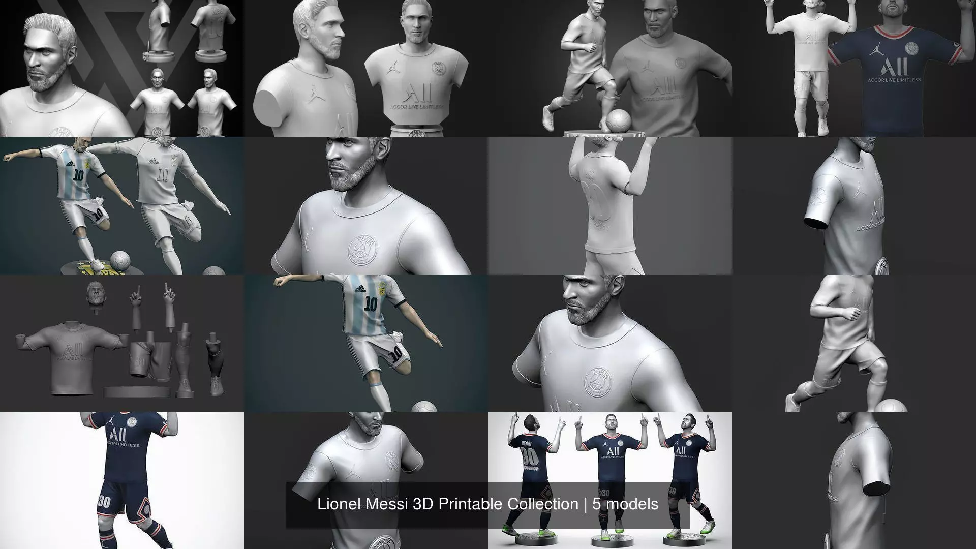 Lionel Messi 3D Printable Collection _0