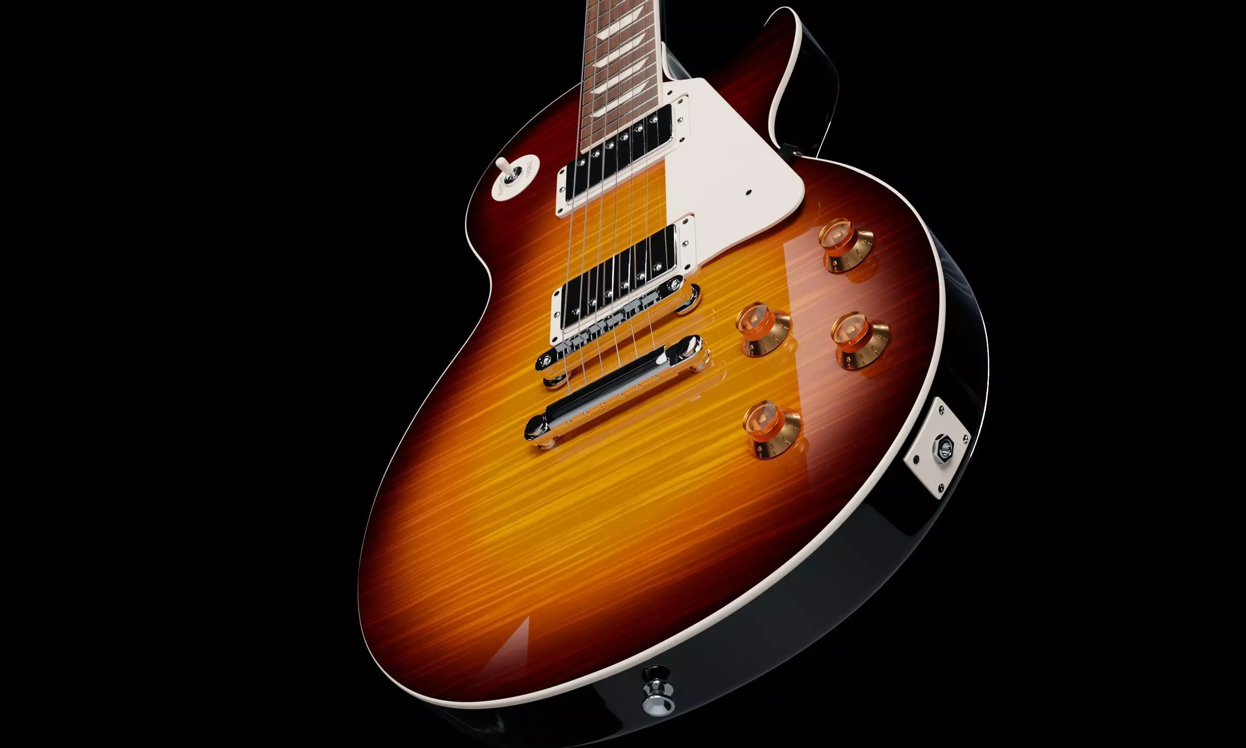Gibson Les Paul Guitar Free 3D model_0