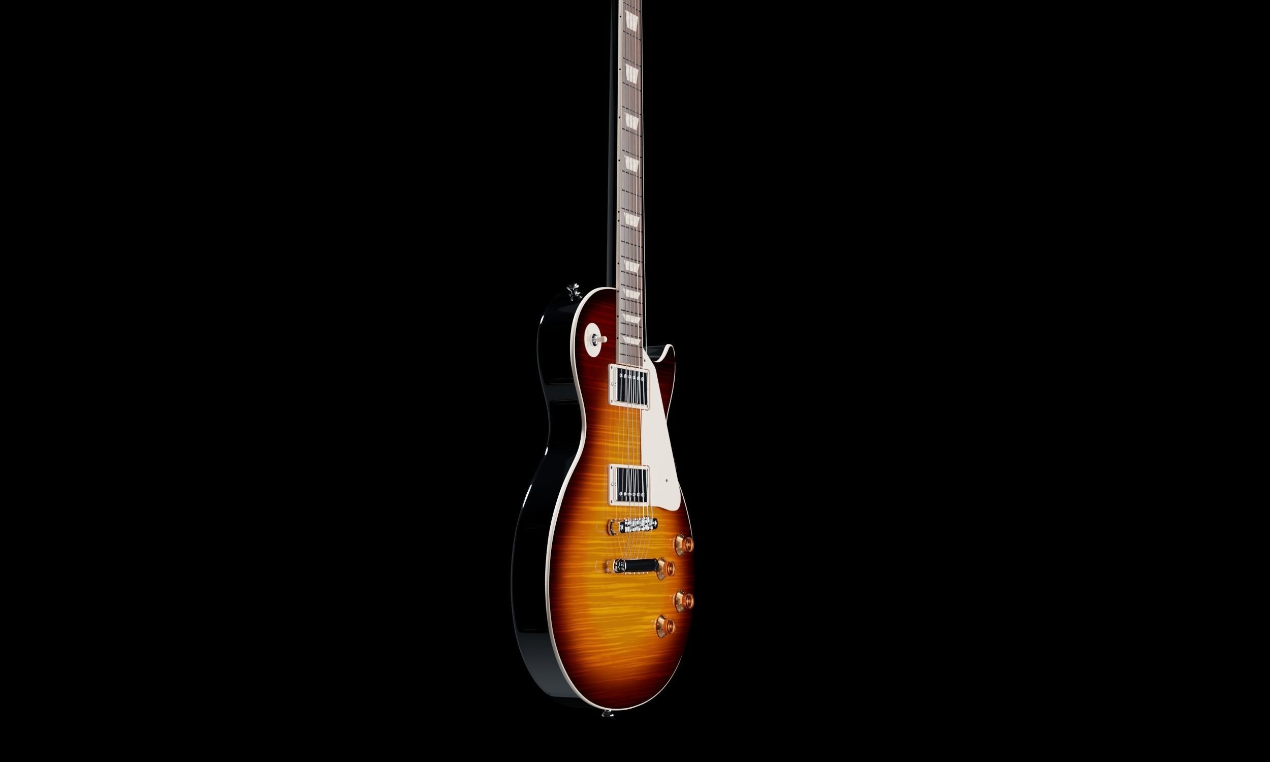 Gibson Les Paul Guitar Free 3D model_6