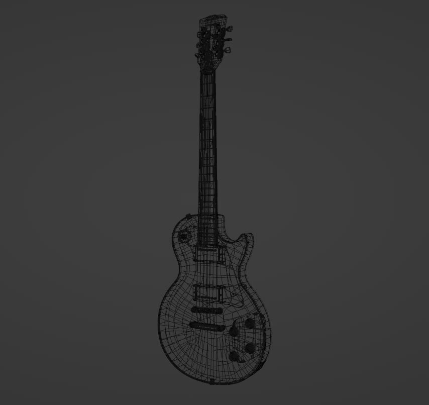 Gibson Les Paul Guitar Free 3D model_7