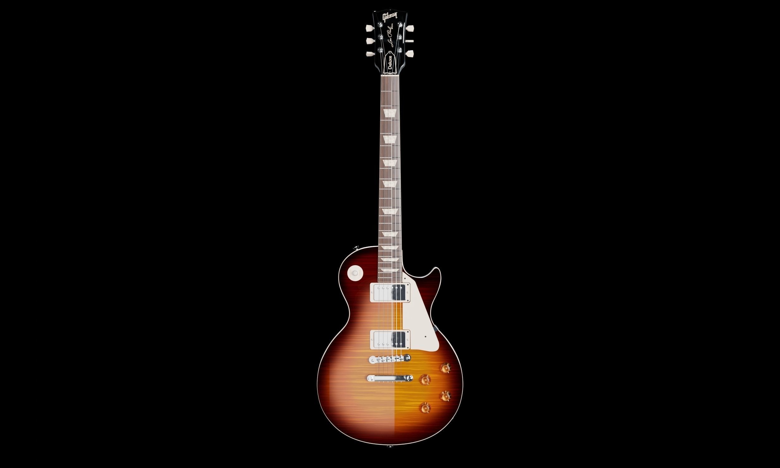 Gibson Les Paul Guitar Free 3D model_1