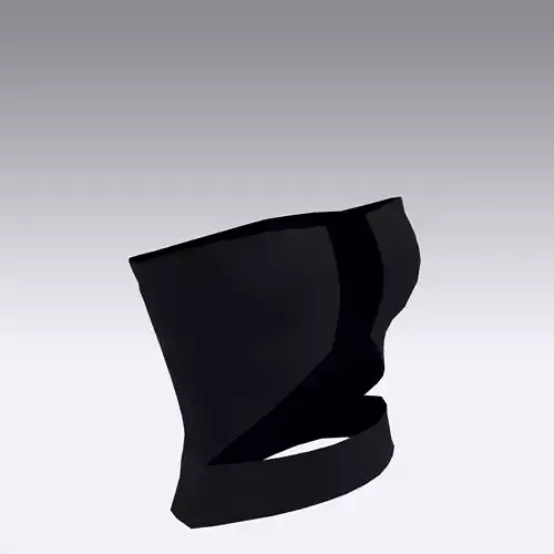 BLOUSE BLACK PANELED LOOK MODERN