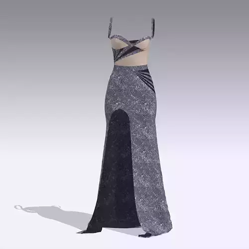 DRESS PURPLE LOOK MODERN LONG DRESS STYLE