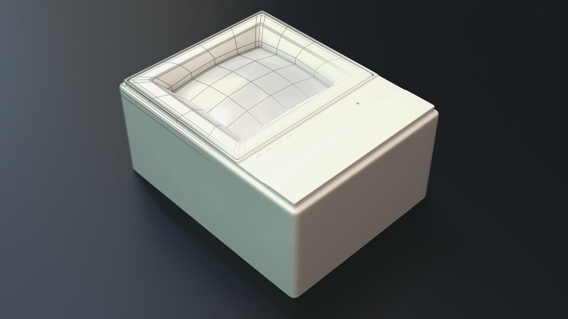 Modular PUI Physical Dashboard Interface Panels Low-poly 3D model_14