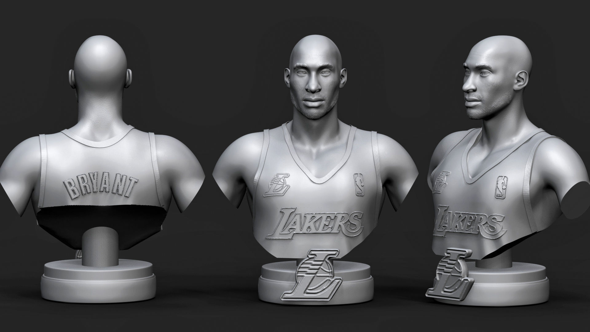  NBA Triangle Lengend 3D Printable 3D Model Collection_8