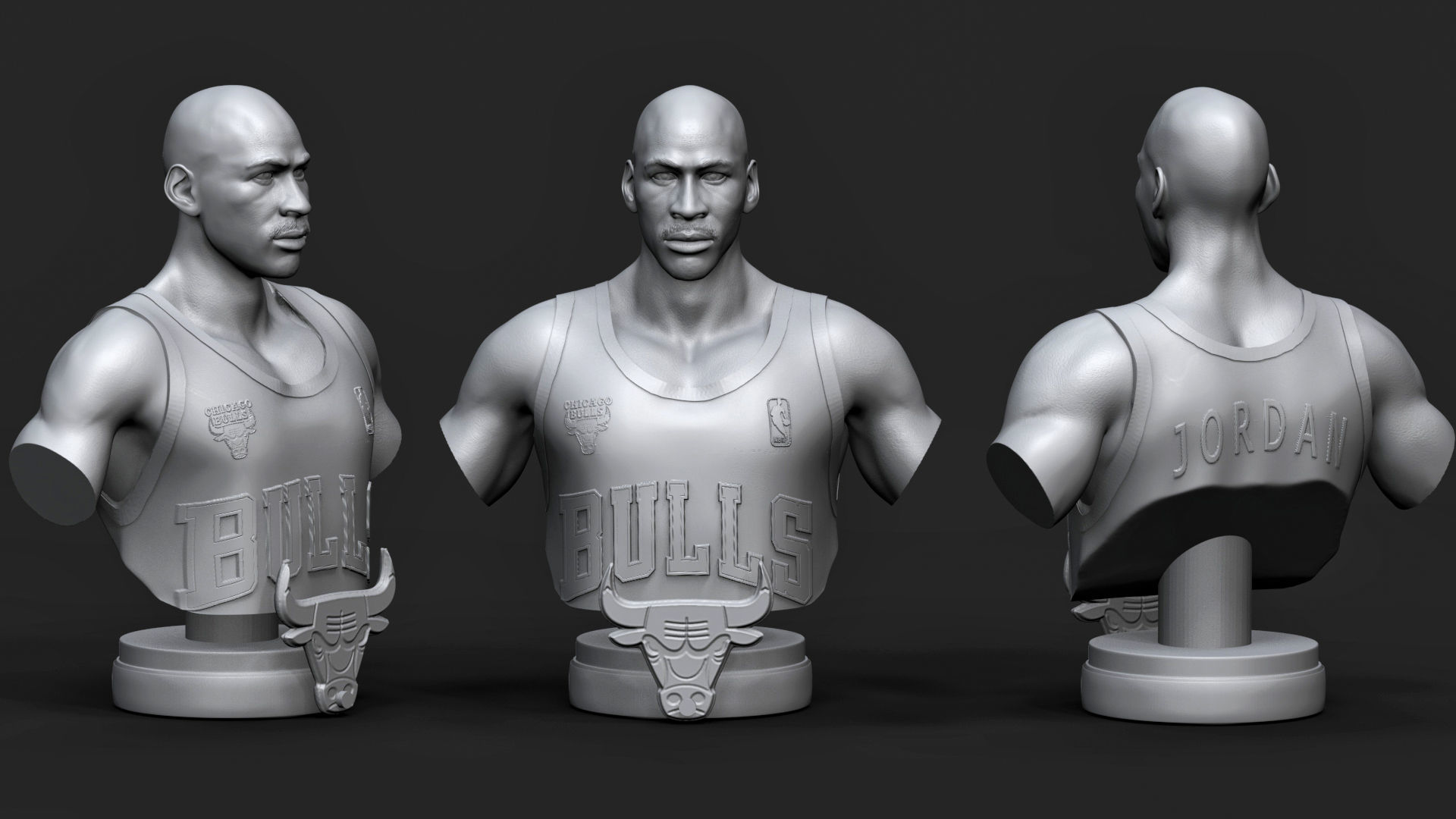  NBA Triangle Lengend 3D Printable 3D Model Collection_6