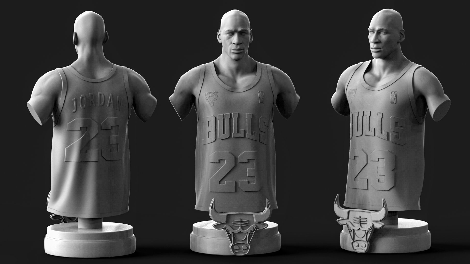  NBA Triangle Lengend 3D Printable 3D Model Collection_5