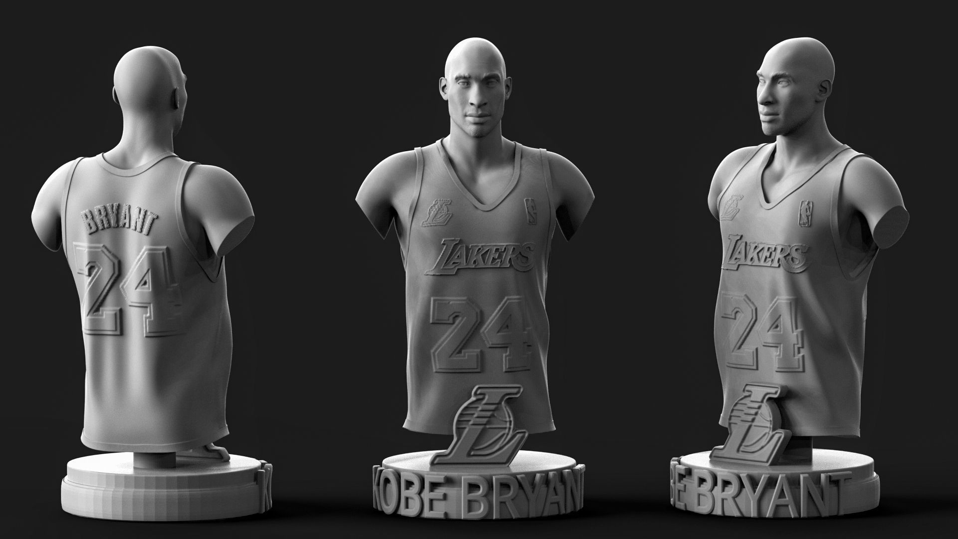  NBA Triangle Lengend 3D Printable 3D Model Collection_7