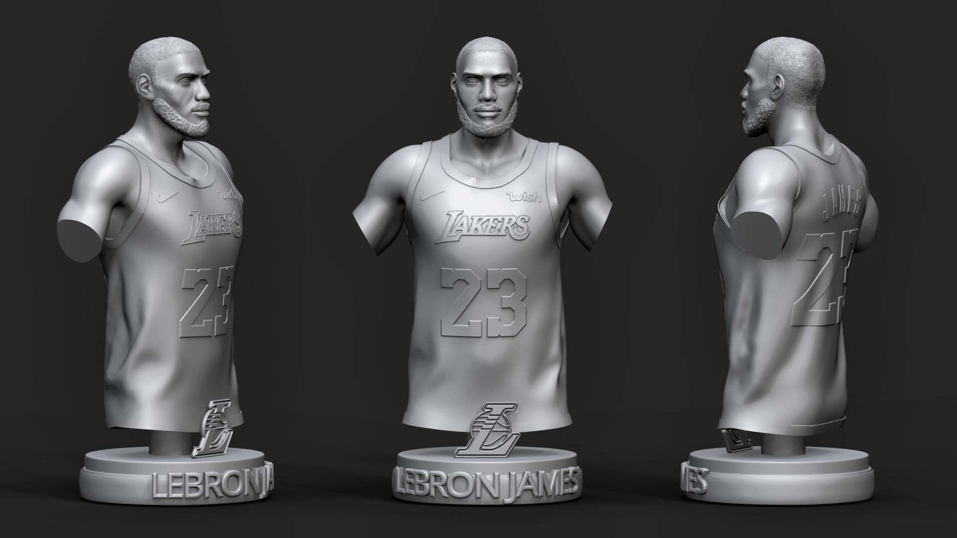  NBA Triangle Lengend 3D Printable 3D Model Collection_9