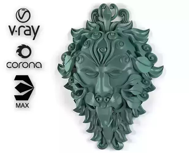 green man statue 3D model