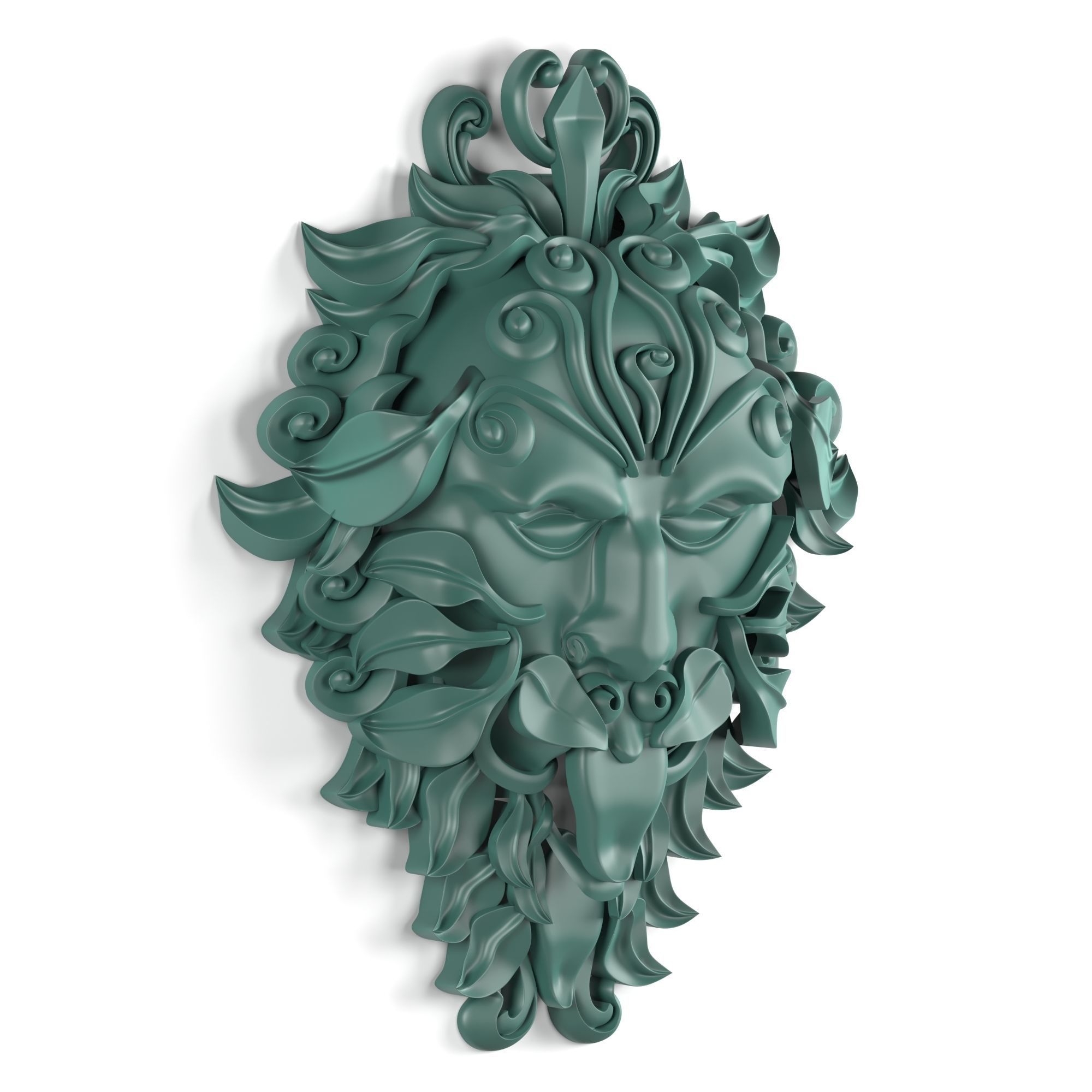 green man statue 3D model_4