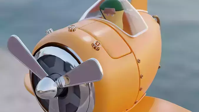 Aircraft 3D model spacecraft