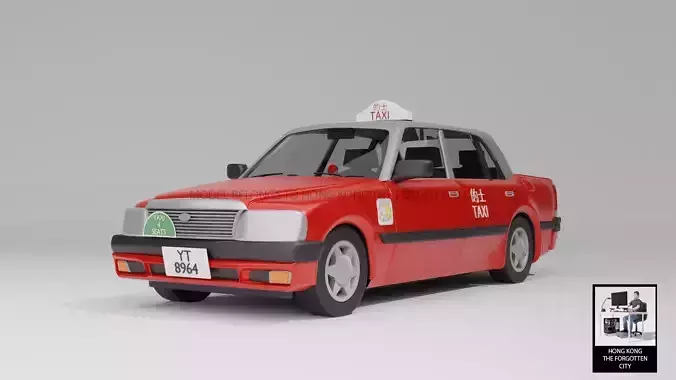 Hong Kong Culture series - Hong Kong Taxi - Crown Comfort Sedan