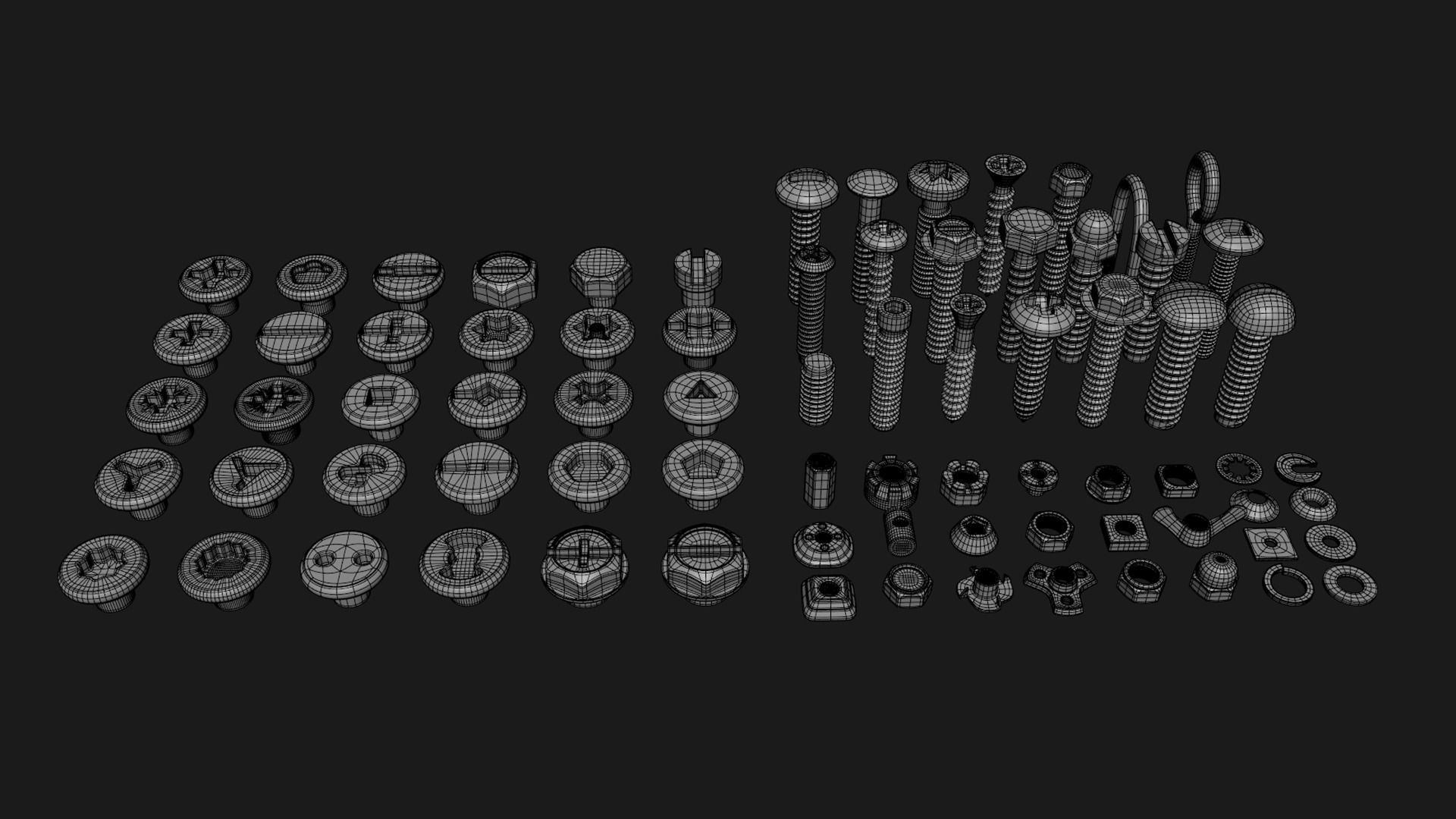 75 BOLT PACK VOLUME  01 Low-poly 3D model_5