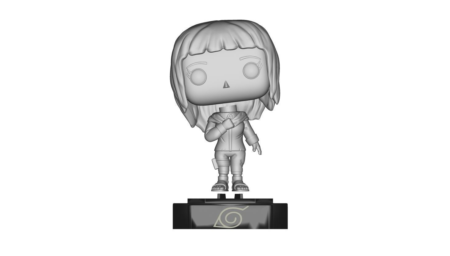 HINATA HYUGA - POP CUSTOM - NARUTO SHIPPUDEN 3D print model_1